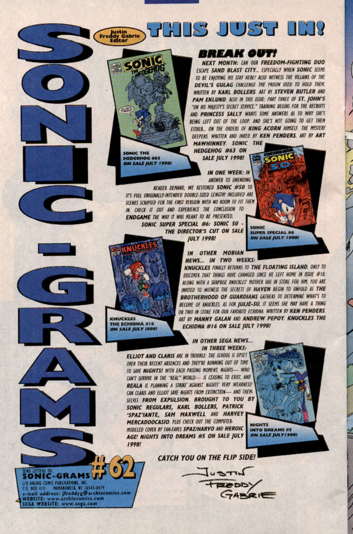 Sonic - Archie Adventure Series September 1998 Page 25